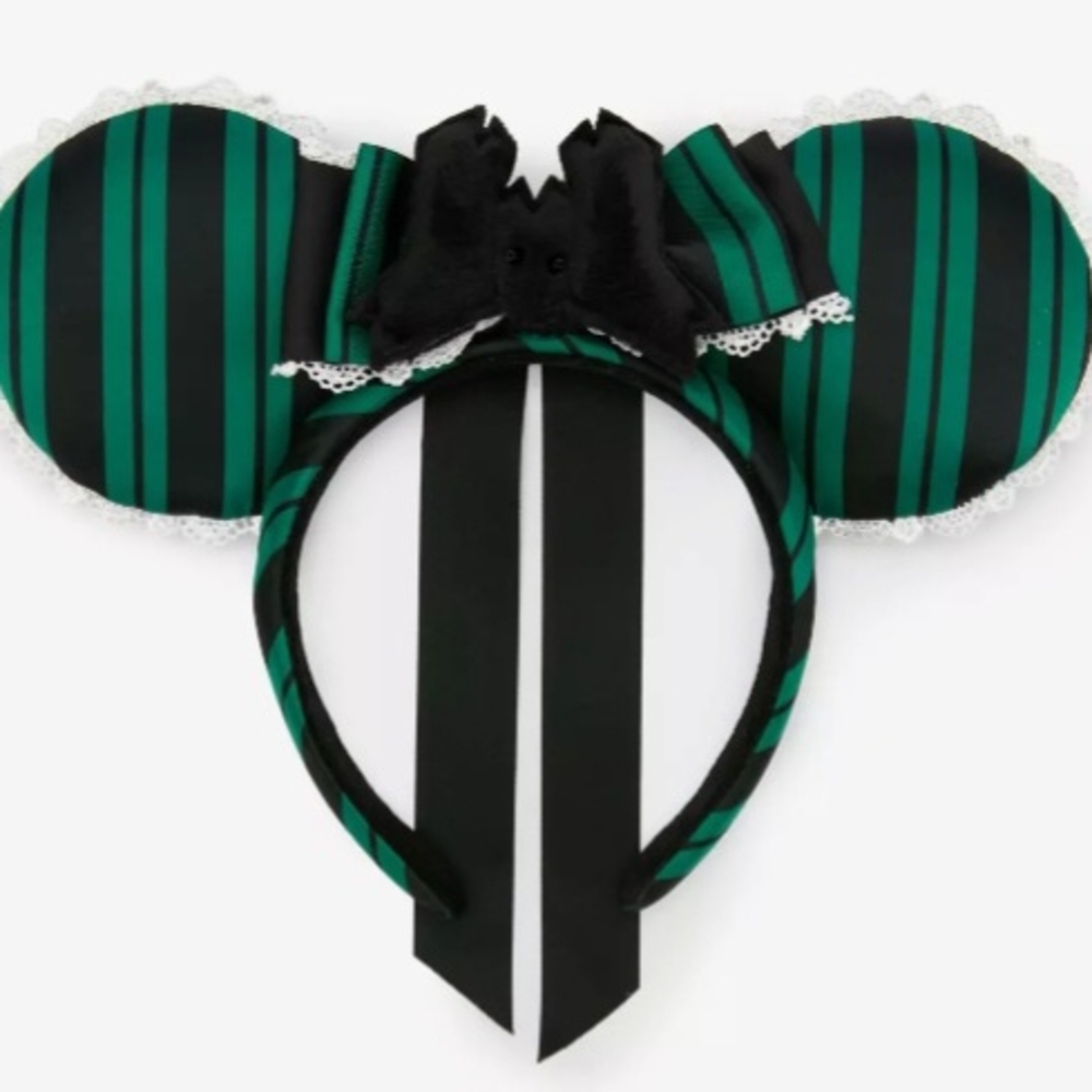 Disney Green and Black Striped Ears Headband